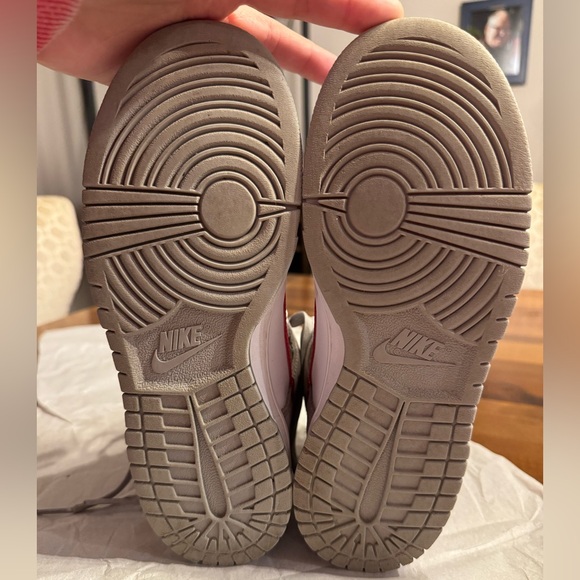 Nike Dunk High Light Smoke Grey Gym Red size 4.5Y - Picture 7 of 16